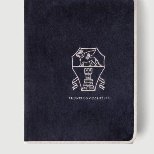 Cotton terrycloth towel with embroidery
