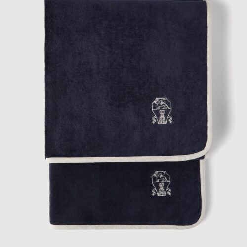 Brunello Cucinelli 2-piece cotton terrycloth bath towel set with embroidery