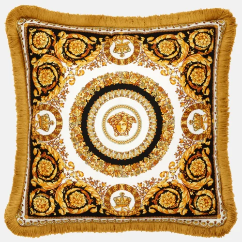 Versace Home Crete De Fleur silk cushion