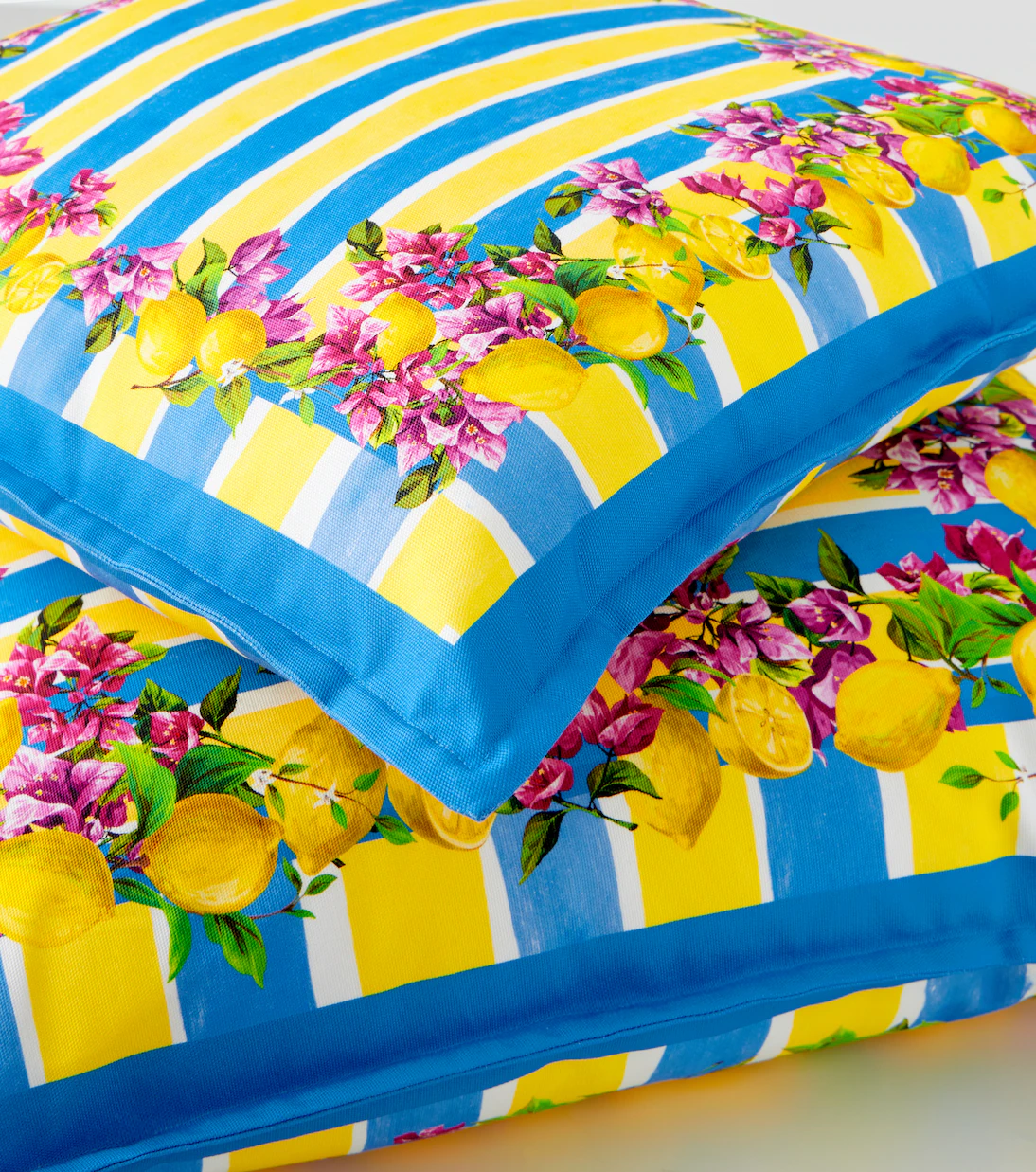 Dolce&Gabbana Casa Taormina striped cotton cushion - Image 2