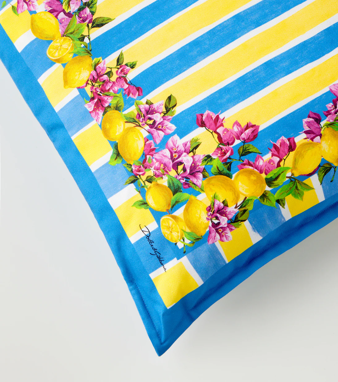 Dolce&Gabbana Casa Taormina striped cotton cushion - Image 3